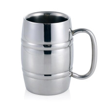 Unbreakable Beer Mugs Double Walled Stainless Steel Large Water Tumblers Beverage Cups Party Drinkware