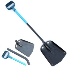 Snow Shovels Lightweight Aluminum Snow Removal Portable Collapsible 2-Mode Snow Rake For Car, Camping, Garden