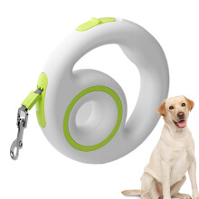 Pet Traction Rope Retractable Heavy Duty Cat Leash Cord Shock Absorbing Non Slip Lightweight Green Night Walks