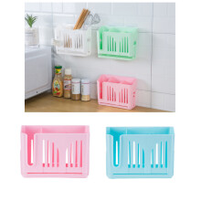 1Pc Pink Plastic Wall-Mounted Kitchen Chopsticks Holder Organizer