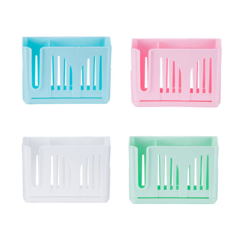 1Pc Pink Plastic Wall-Mounted Kitchen Chopsticks Holder Organizer 2