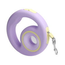 Pet Traction Rope Retractable, Adjustable Cat Walking Traction Cord, Portable Non-Slip Rope for Outdoor Hiking, Purple