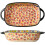 Lasagna Baking Dish Rectangular Ceramic Ovenproof Microwave Safe 33.6cm Vintage Style 1