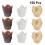 Cake Paper Holder White 150pcs 3.1in 7