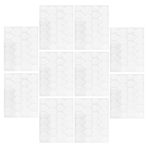 50pcs double-sided nail glue stickers for false nails transparent