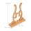 bamboo fan holder display stand for home decor polished surface 3