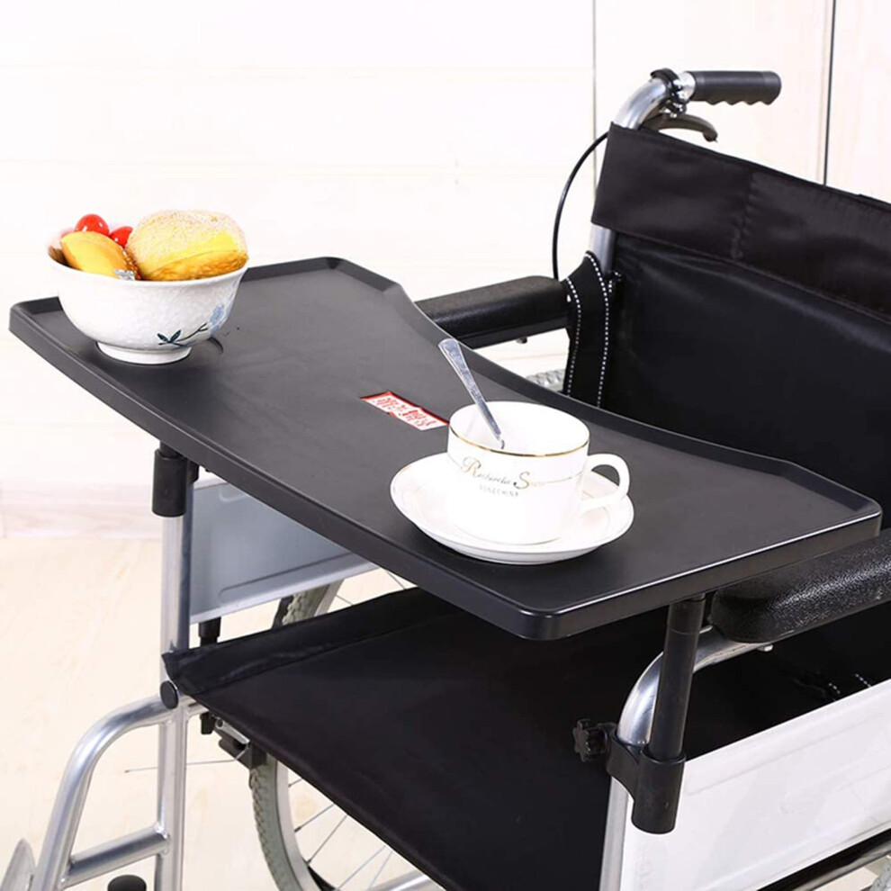 Wheelchair Tray Table With Cup Holders, Removable Tray For Eating, Reading, Writing, Universal Design For Elderly