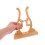 bamboo fan holder display stand for home decor polished surface 4