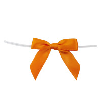Reliant Ribbon 5171-05803-2X1 satiiniset kierrenauhat - pienet rusetit 5/8 tuumaa x 100 kappaletta oranssi