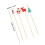 100Stk Robuste Bambus Fruit Picks Dekorative Party-Sticks 2