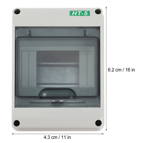 Boîte De Jonction Étanche Ht-5 Plastique Gris Pour Extérieur 1