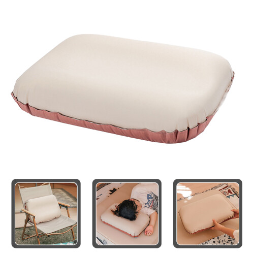 Coussin Gonflable Beige Pour Voyage Camping 1