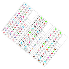 3Pcs Cartoon PVC Piano Key Stickers for Beginner Keyboard Practice