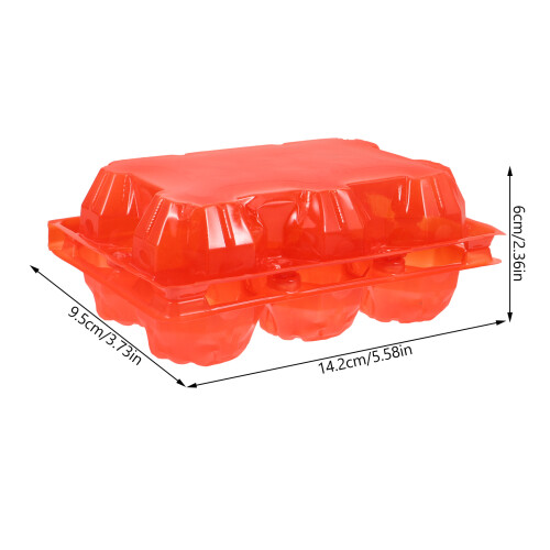 100 stuks plastic eierdoos rood voor opslag kippeneieren 1