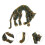 zinklegering broche speld met decoratie 10