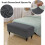 Stretch Folding Ottoman Cover Rectangle Storage Bench Protector Fits 80-110cm Ottomans Stretch Fabric 3