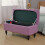 Stretch Folding Ottoman Cover Rectangle Storage Bench Protector Fits 80-110cm Ottomans Stretch Fabric 2