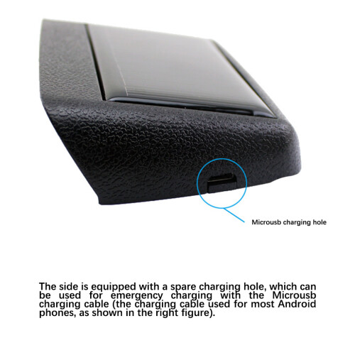 Universal Solar Powered Car Clock Digital Thermometer Automotive 2