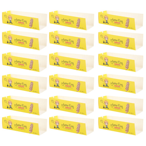 100pcs disposable paper hot dog boxes for carry out