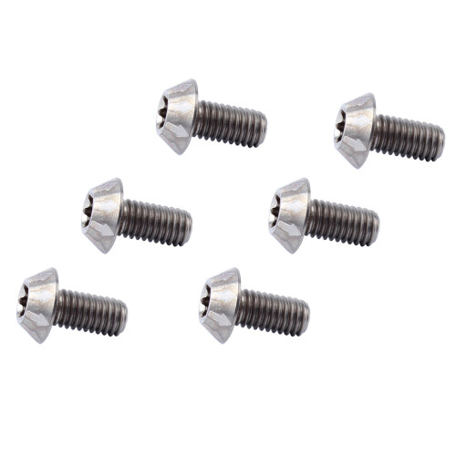 6 Mountainbike Schijfrem Schroeven Titanium Legering ( )