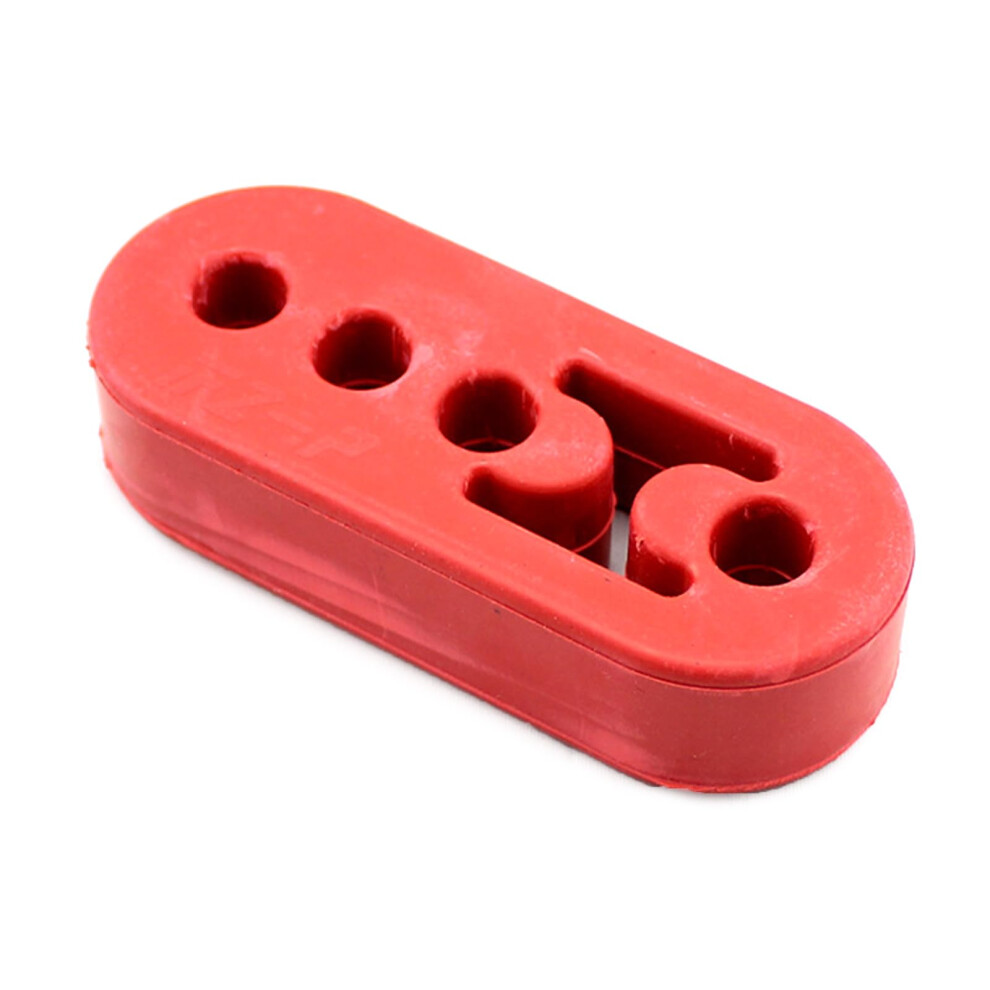 Diameter 12Mm 4 Hole Polyurethane Exhaust Tail Pipe Mount Brackets Hanger Insulator For Automobile Red 9354506970901