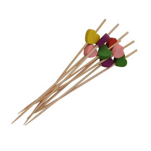 100 stuks fruitprikkers, wegwerp, meerkleurig
