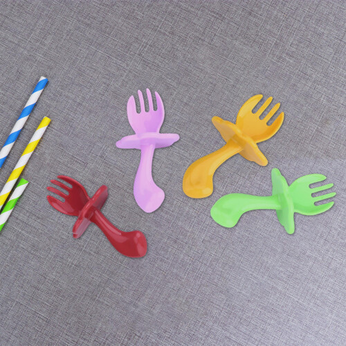 4-delig baby eettraining set met en , en draagbaar 2