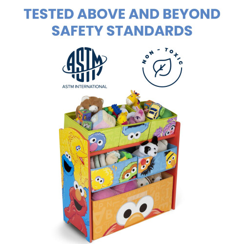 Delta Children Sesame Street 6 Bin Speelgoed Organizer van Delta Children 2