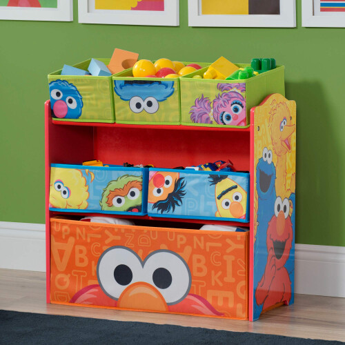 Delta Children Sesame Street 6 Bin Speelgoed Organizer van Delta Children 1