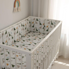 Bed Rail for Toddlers Padded Headboard and Side Protectors All-Round Crib Rail Cover Breathable Liner Model NO14