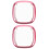 2Pcs Pink Tpu Watch Protective Case Durable Scratch Resistant Cover 6