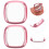 2Pcs Pink Tpu Watch Protective Case Durable Scratch Resistant Cover 5