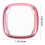 2Pcs Pink Tpu Watch Protective Case Durable Scratch Resistant Cover 2