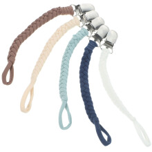 6 pcs pacifier clips for baby soother holders leashes