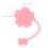 4Pcs Pink Flower Silicone Straw Covers Leakproof Straw Protector Caps 3