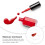 transparent acrylic handheld makeup mixing palette tray 10