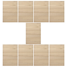 9Pcs Sturdy Wood Taekwondo Breakable Boards Professional Karate Tool