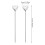 4Pcs Creative Heart Design Stainless Steel Fruit Forks Silver Home Use 2
