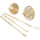 1Set Brass Incense Mold Tool Copper Ash Press for Home Use 9