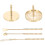 1Set Brass Incense Mold Tool Copper Ash Press for Home Use 4