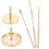 1Set Brass Incense Mold Tool Copper Ash Press for Home Use 11