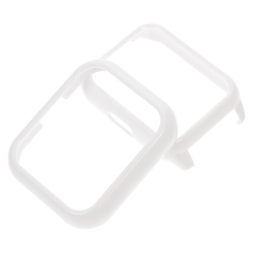 2Pcs White Plastic Watch Screen Protector Ultra-Thin Durable Cover