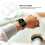 2Pcs White Plastic Watch Screen Protector Ultra-Thin Durable Cover 10