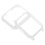 2Pcs White Plastic Watch Screen Protector Ultra-Thin Durable Cover 3