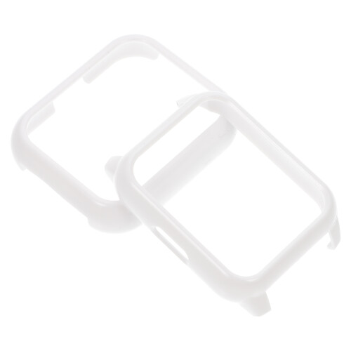 2Pcs White Plastic Watch Screen Protector Ultra-Thin Durable Cover 2