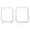 2Pcs White Plastic Watch Screen Protector Ultra-Thin Durable Cover 5