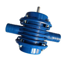 Portable Self-Priming Hand Drill Water Pump Blue Mini Centrifugal Pump For Home Garden Inrial Quality No Power Required