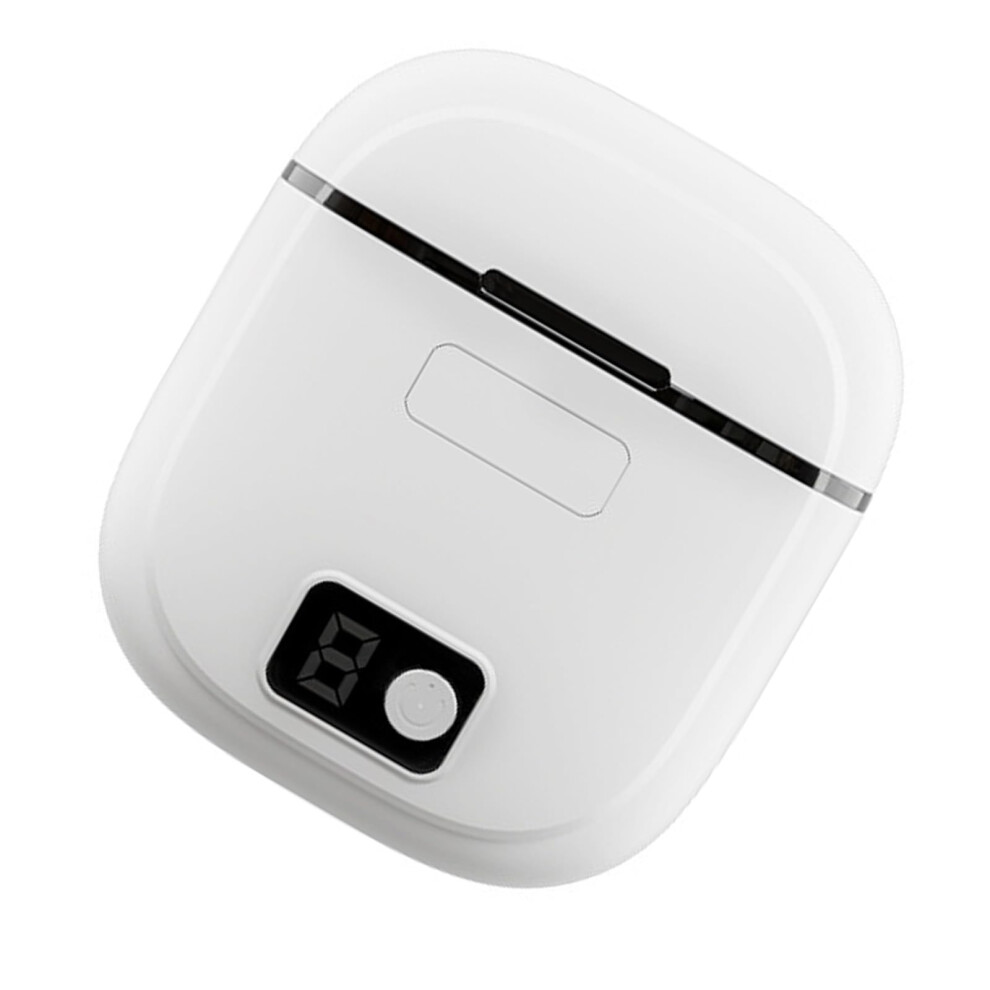 White Portable Electric Nails Cutter With Usb Charging, Quiet Operation, Safe Nail Trimmer For Kids And Seniors,