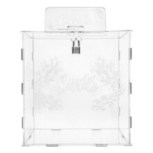 hochzeitskarten-box mit schloss zum aufbewahren von partykarten