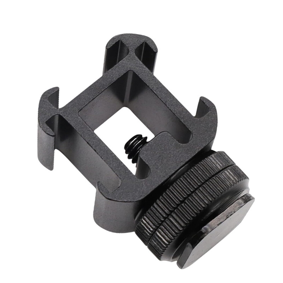 Triple Cold Shoe Mount Camera Bracket With Double Hot Shoe Base Portable Metal Hot Shoe Adapter Bracket 9016109121868